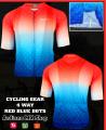 20- CYCLING GEAR 4 WAY- RED BLUE DOTS
