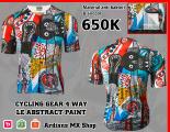 20- CYCLING GEAR 4 WAY- L.EDITION ABSTRACT PAINT