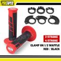 02-1662-Clamp On  1/2 Waffle - Red/Black